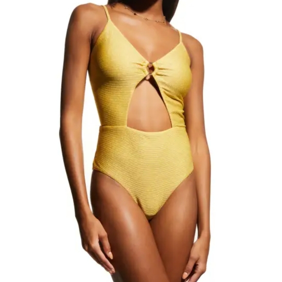 PQ Swim Gold Coast Maisie Ring One Piece Swimsuit Size M - Picture 2 of 11